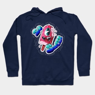 Retro style graffiti Ice Cream Hoodie